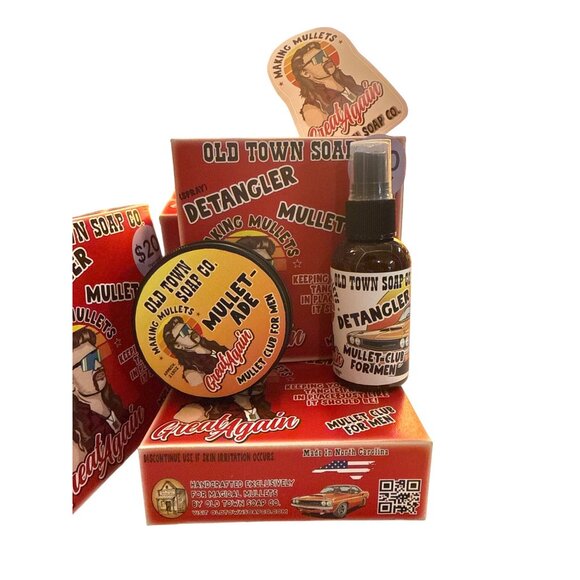 Old Town Soap Co. Mullet-Ade Detangler Pomade & Spray Set - Picture 1 of 10